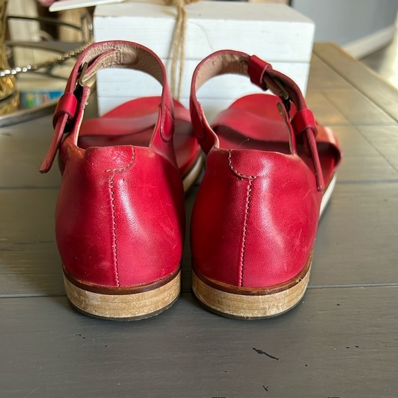 Neosens Women's Red Sandals Size 37 or 6.5 or‎ 7 EU - Picture 6 of 10